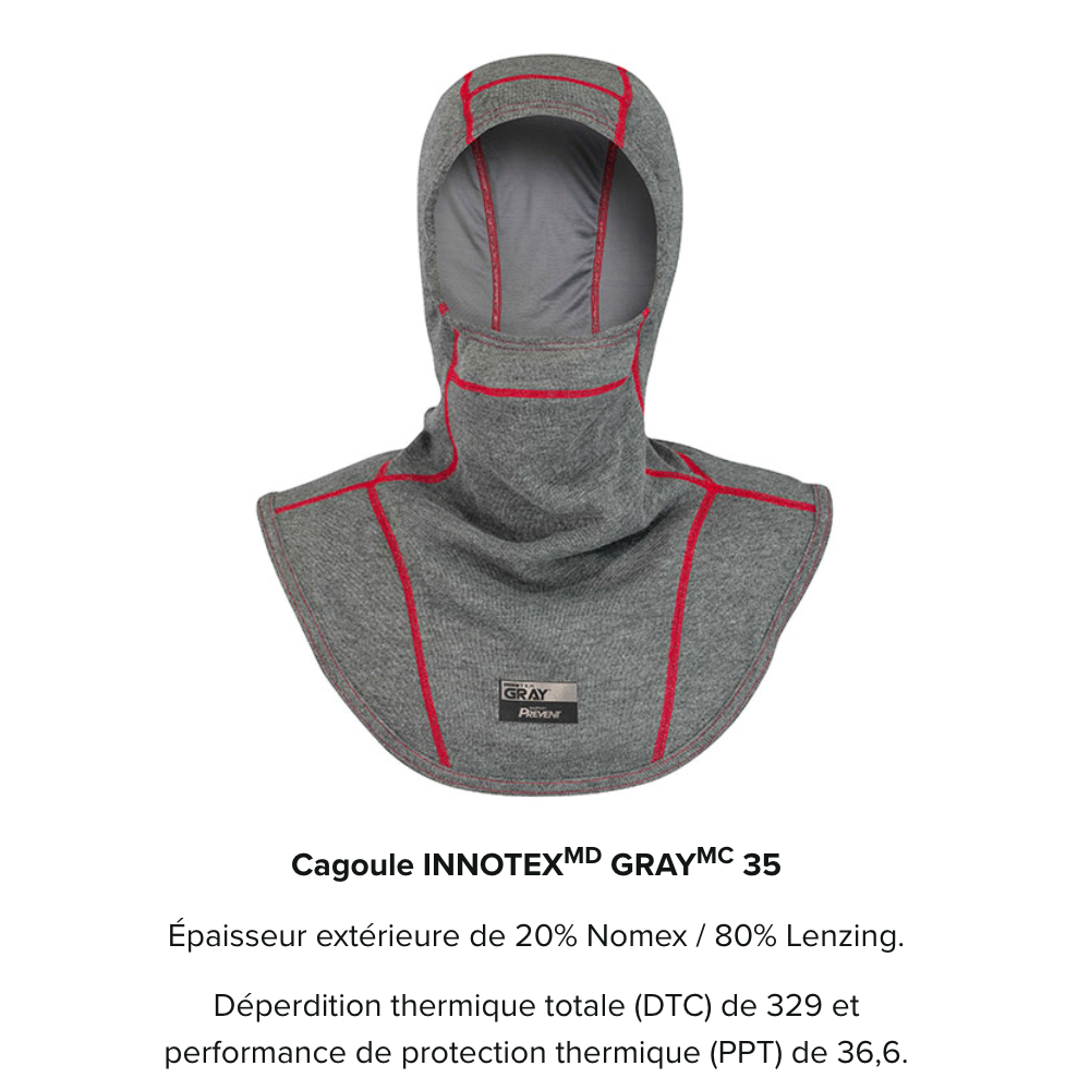 Cagoule antiparticules, GRAY 35