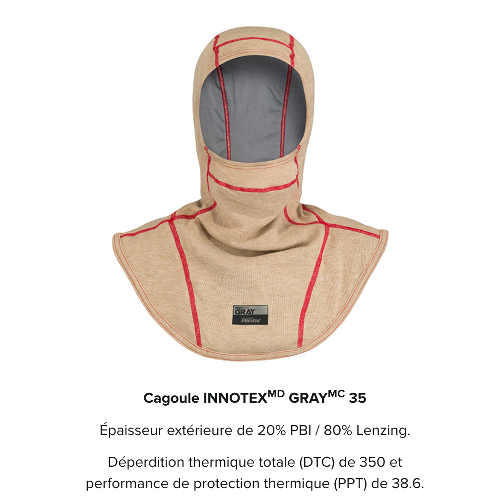 Cagoule antiparticules, GRAY 35